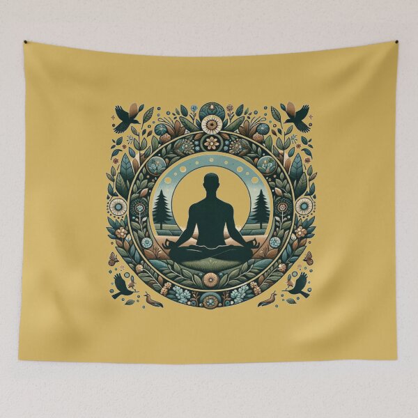 Item preview, Tranquil Meditation: A Mindfulness and Nature-Inspired  designed and sold by ChromaticBlend.