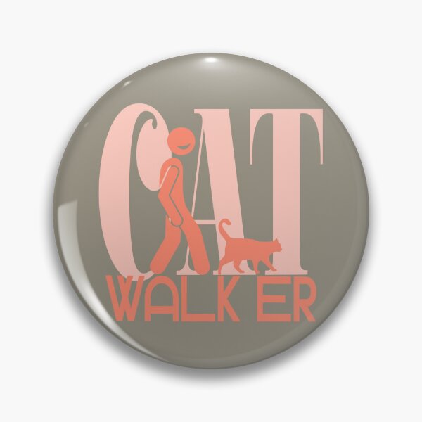 Item preview, Cat walk. Man walking cat. Cat owner walk with cat. designed and sold by VieBelieve.