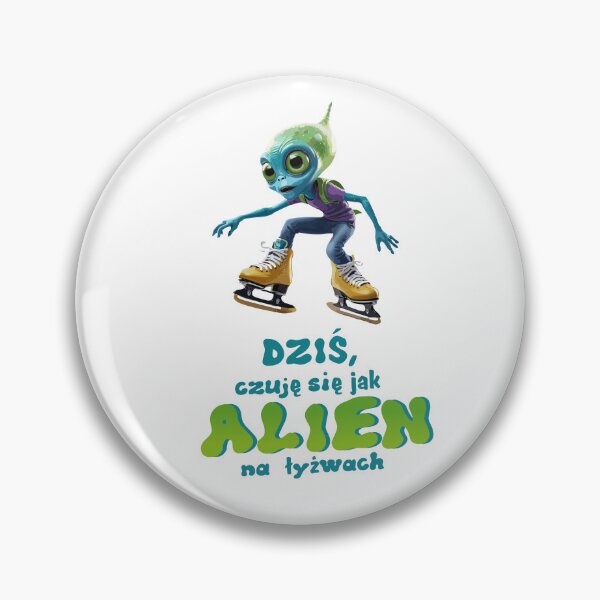 Item preview, Alien na łyżwach designed and sold by FRUU-design.