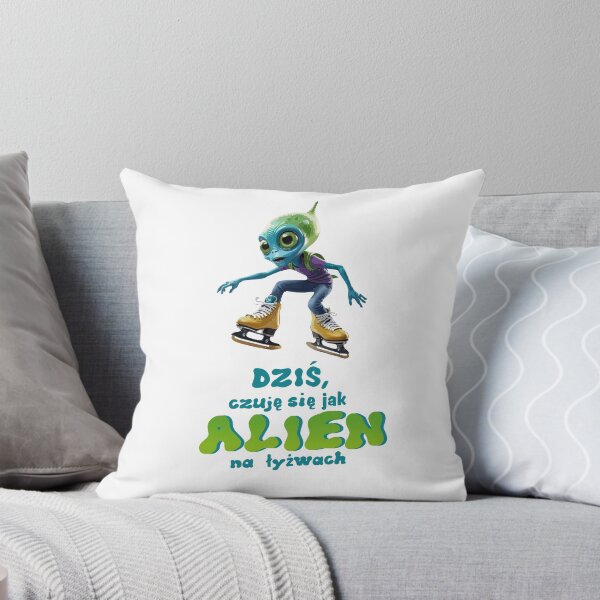 Item preview, Alien na łyżwach designed and sold by FRUU-design.