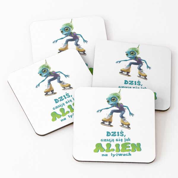 Item preview, Alien na łyżwach designed and sold by FRUU-design.