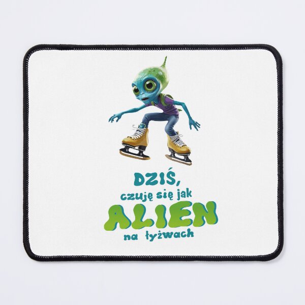 Item preview, Alien na łyżwach designed and sold by FRUU-design.