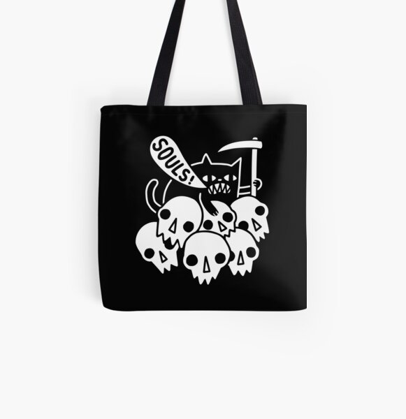 Cat Got Your Soul? All Over Print Tote Bag