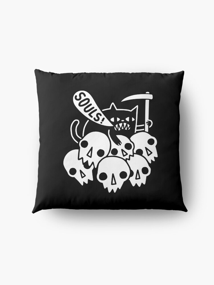 Alternate view of Cat Got Your Soul? Floor Pillow