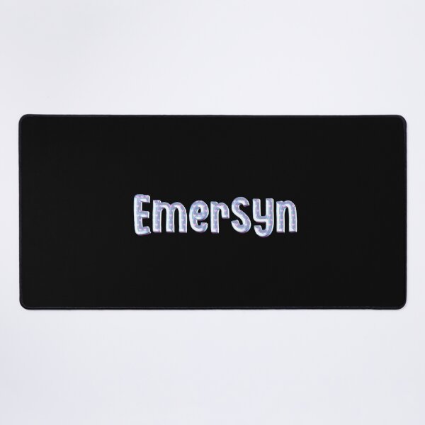 Item preview, Blue Love Emersyn Name Label (Black) designed and sold by NormadWorld.