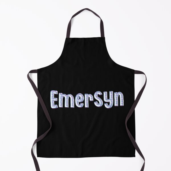 Item preview, Blue Love Emersyn Name Label (Black) designed and sold by NormadWorld.