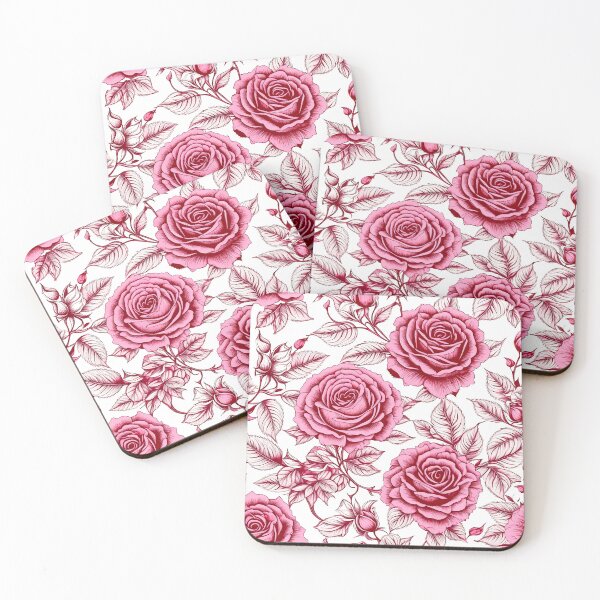 Item preview, [AI Art] Huge pink roses floral pattern designed and sold by Sissle.