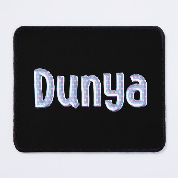 Item preview, Blue Love Dunya Name Label (Black) designed and sold by NormadWorld.