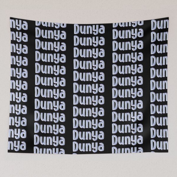 Item preview, Blue Love Dunya Name Label (Black) designed and sold by NormadWorld.