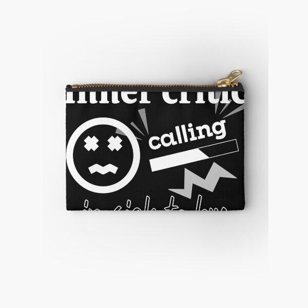 Item preview, inner critic calling in sick today motivational quote t-shirt designed and sold by Anna Sacha.