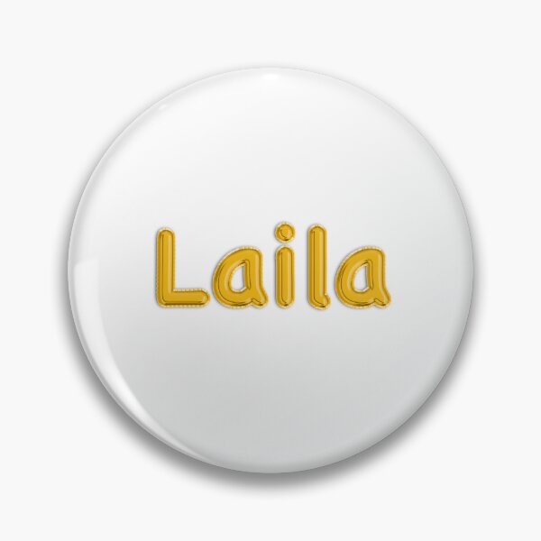 Item preview, Golden Balloon Foil Laila Name Label  designed and sold by NormadWorld.