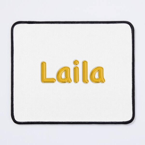 Item preview, Golden Balloon Foil Laila Name Label designed and sold by NormadWorld.
