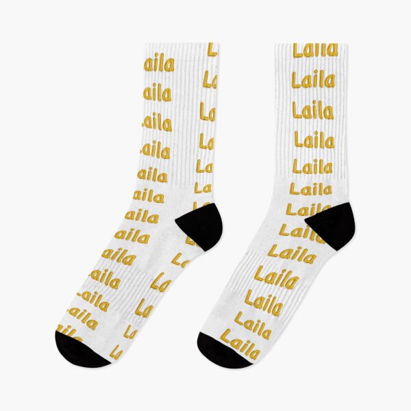 Item preview, Golden Balloon Foil Laila Name Label  designed and sold by NormadWorld.