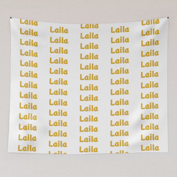 Item preview, Golden Balloon Foil Laila Name Label  designed and sold by NormadWorld.