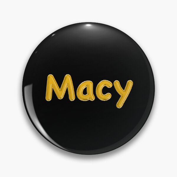 Item preview, Golden Balloon Foil Macy Name Label - (Black) designed and sold by NormadWorld.