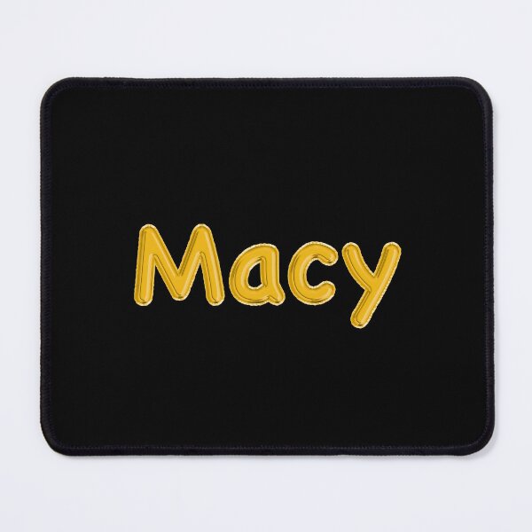 Item preview, Golden Balloon Foil Macy Name Label - (Black) designed and sold by NormadWorld.