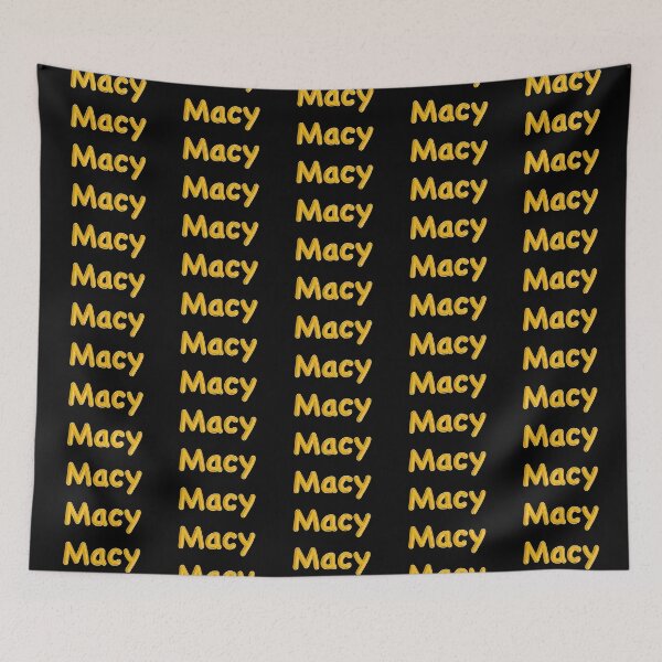 Item preview, Golden Balloon Foil Macy Name Label - (Black) designed and sold by NormadWorld.