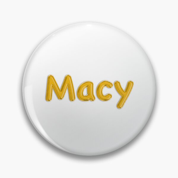 Item preview, Golden Balloon Foil Macy Name Label designed and sold by NormadWorld.