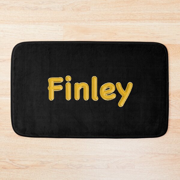Item preview, Golden Balloon Foil Finley Name Label - (Black) designed and sold by NormadWorld.