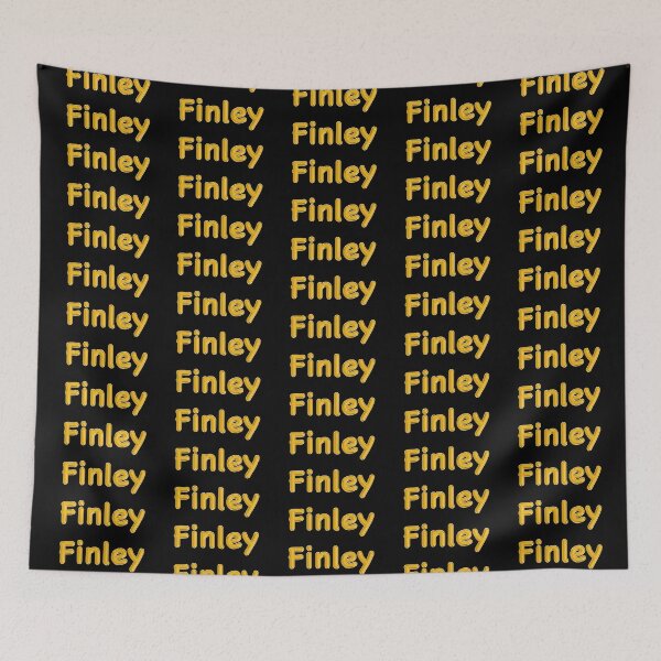 Item preview, Golden Balloon Foil Finley Name Label - (Black) designed and sold by NormadWorld.