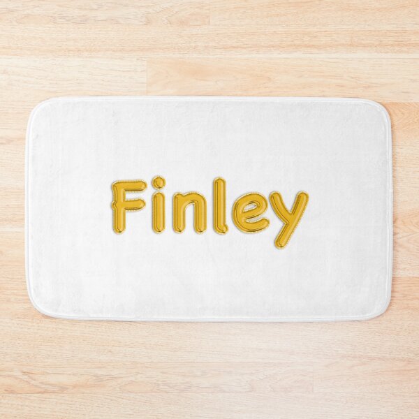 Item preview, Golden Balloon Foil Finley Name Label designed and sold by NormadWorld.