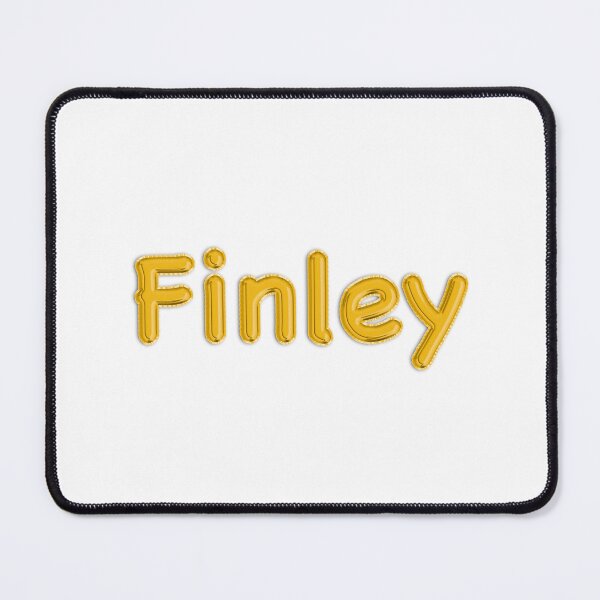 Item preview, Golden Balloon Foil Finley Name Label designed and sold by NormadWorld.