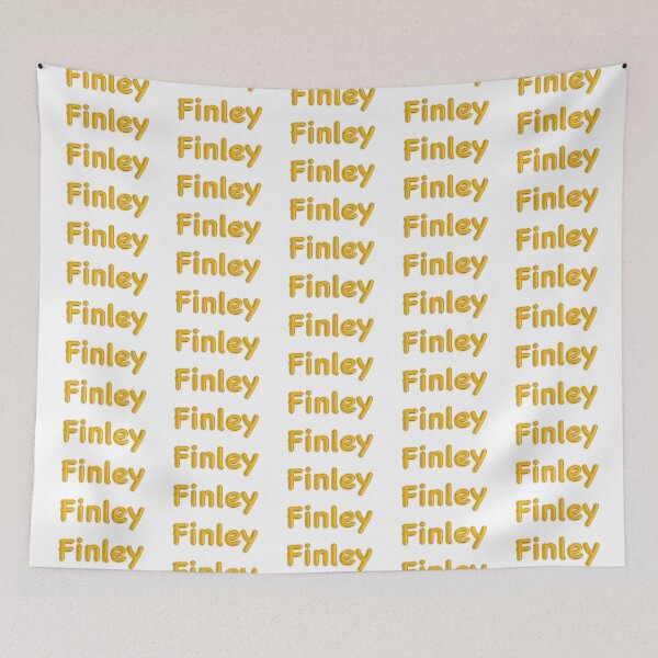 Item preview, Golden Balloon Foil Finley Name Label designed and sold by NormadWorld.