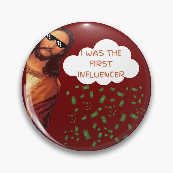 Artikelvorschau, DER ERSTE INFLUENCER, LUSTIGER JESUS entworfen und verkauft von PaulBlueShop.
