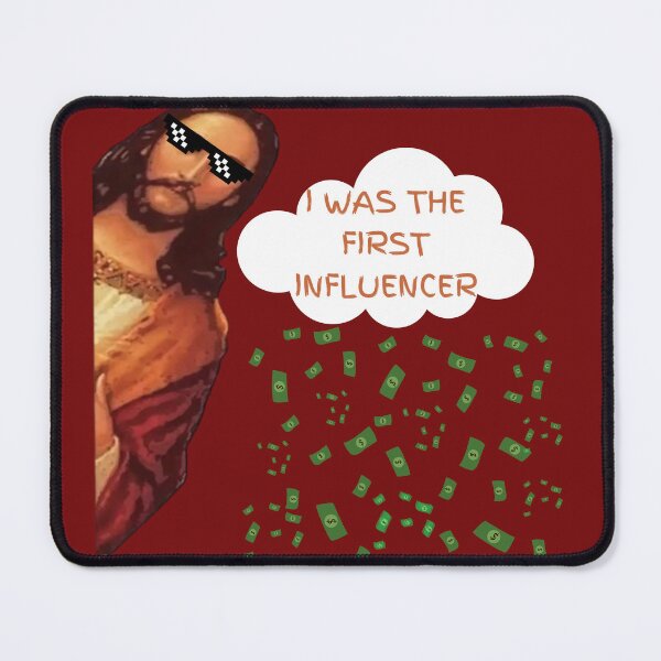 Item preview, THE FIRST INFLUENCER, FUNNY JESUS designed and sold by PaulBlueShop.