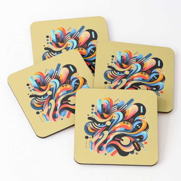 Item preview, Rhythmic Abstraction: Bold and Colorful  ideal wellness designed and sold by ChromaticBlend.
