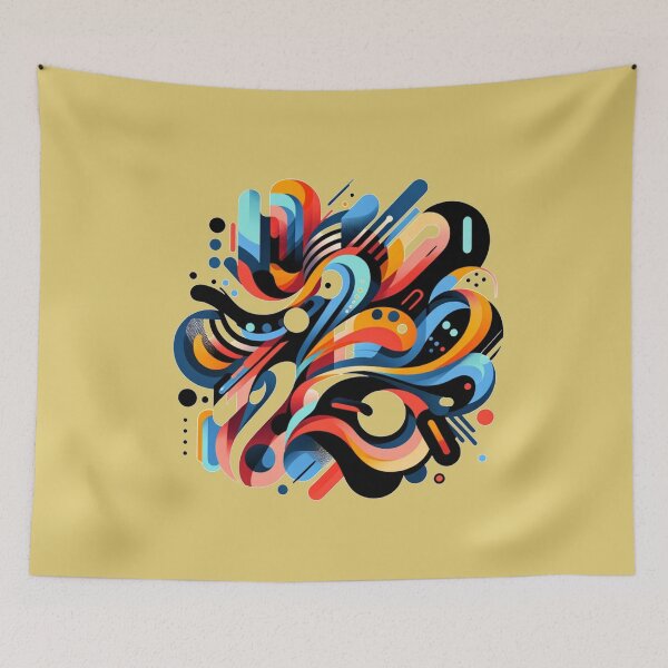 Item preview, Rhythmic Abstraction: Bold and Colorful  ideal wellness designed and sold by ChromaticBlend.