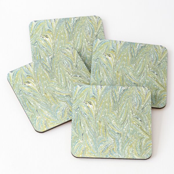 Item preview, Color paint ebru with waves designed and sold by bozarslan.