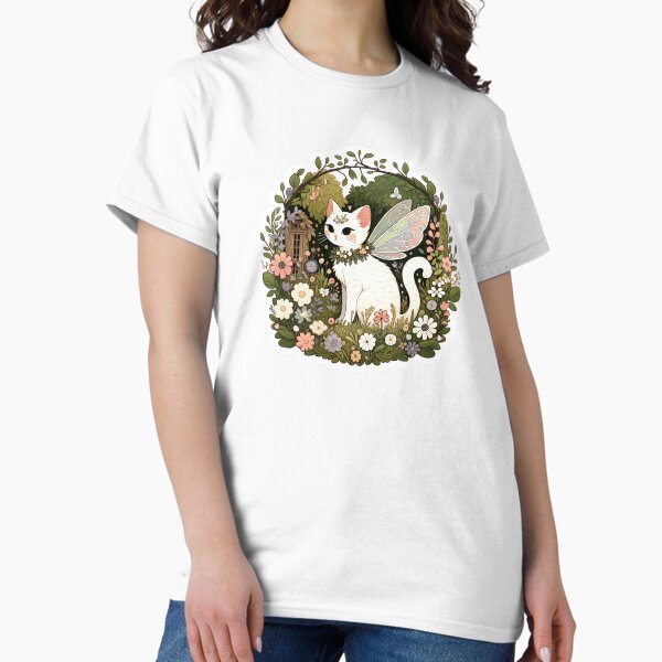 Item preview, Aesthetic Fairy Cat Cottagecore designed and sold by Truck Stop One.