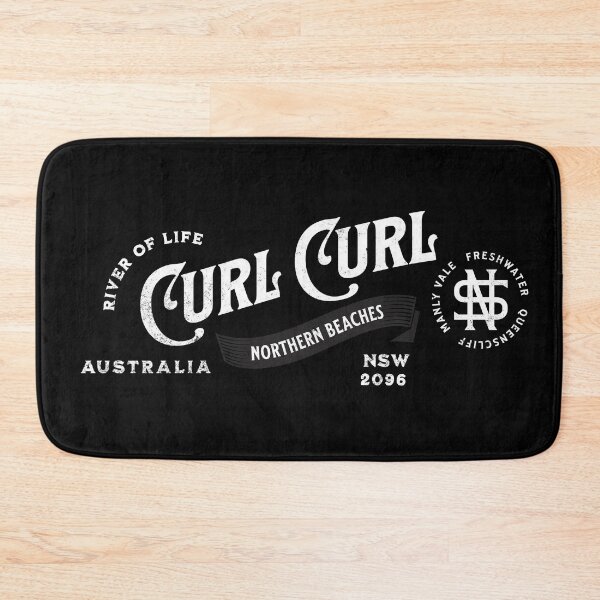 Item preview, Curly Curl Curl - Northern Beaches (white ) designed and sold by Corinne Alexa Jackson.