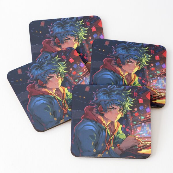Item preview, Christmas Anime Gamer Boy - Selection 6 designed and sold by ArtsyChaosArt.