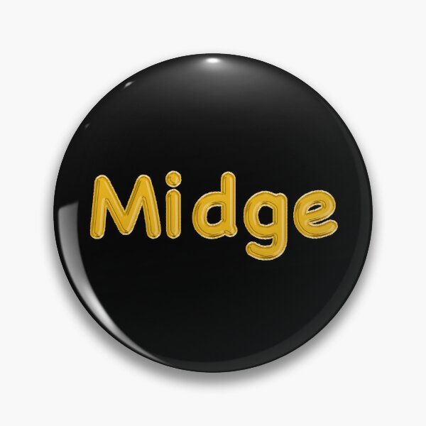 Item preview, Golden Balloon Midge Name Label - (Black) designed and sold by NormadWorld.