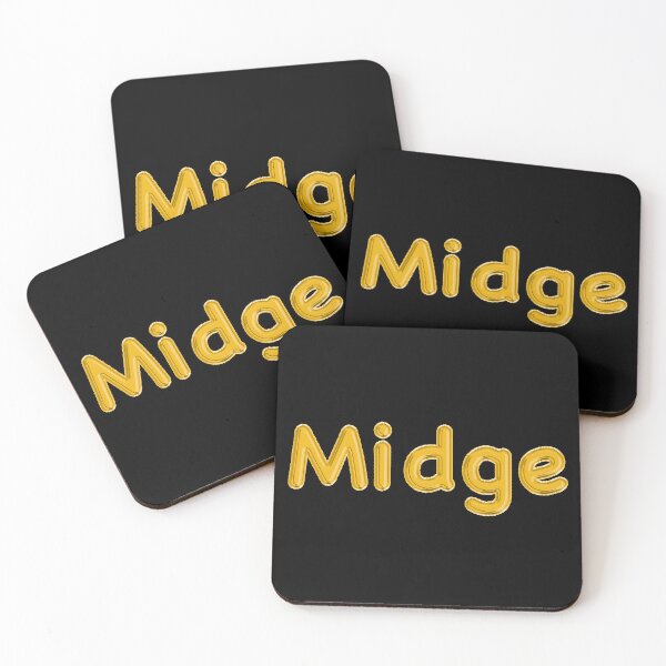 Item preview, Golden Balloon Midge Name Label - (Black) designed and sold by NormadWorld.