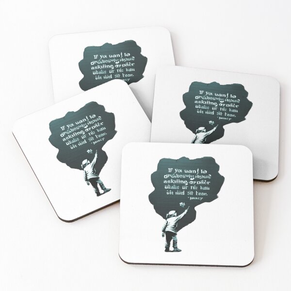 Item preview, Graffiti con cita de Banksy designed and sold by QuirkByLgnatius.