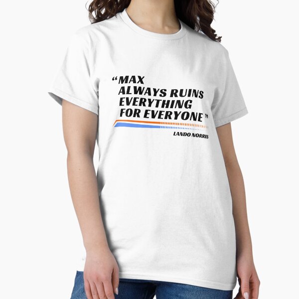 Item preview, Max Ruins Everything F1 Vintage Formula 1 Racing Inspired Lando Norris designed and sold by CaftyAT.