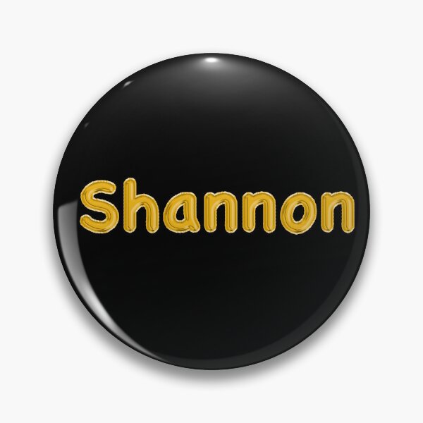 Item preview, Golden Balloon Shannon Name Label - (Black) designed and sold by NormadWorld.