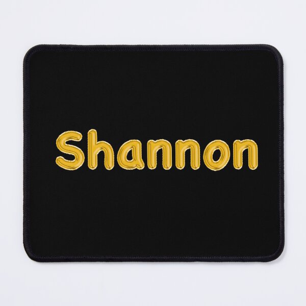 Item preview, Golden Balloon Shannon Name Label - (Black) designed and sold by NormadWorld.