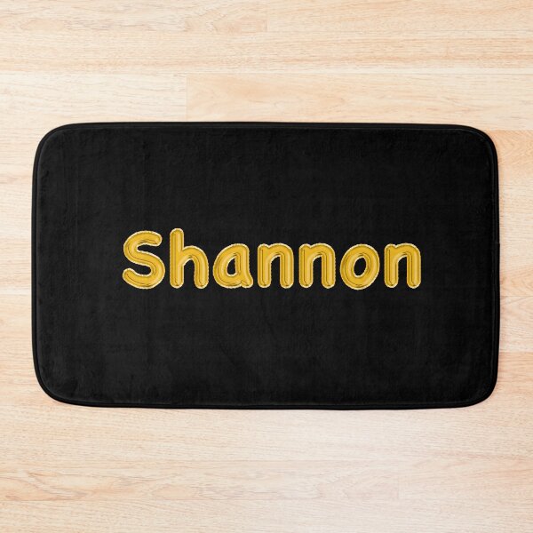 Item preview, Golden Balloon Shannon Name Label - (Black) designed and sold by NormadWorld.