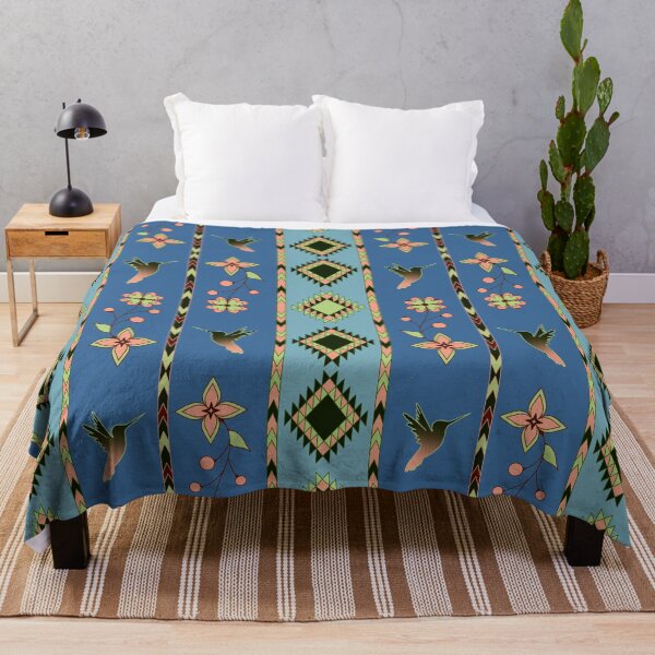 Item preview, Blue Hummingbird Floral designed and sold by Niibidoon.