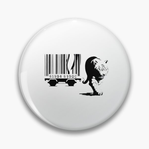 Item preview, Banksy Print Tiger Barcode designed and sold by QuirkByLgnatius.