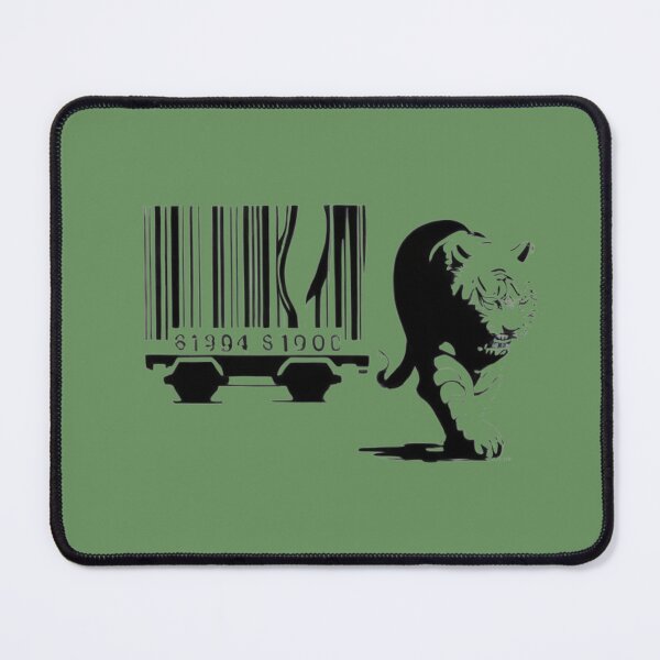 Item preview, Banksy Print Tiger Barcode designed and sold by QuirkByLgnatius.