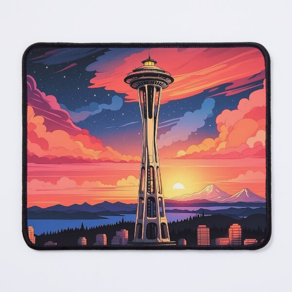 Item preview, Seattle's Iconic Tower designed and sold by canvasriddle.