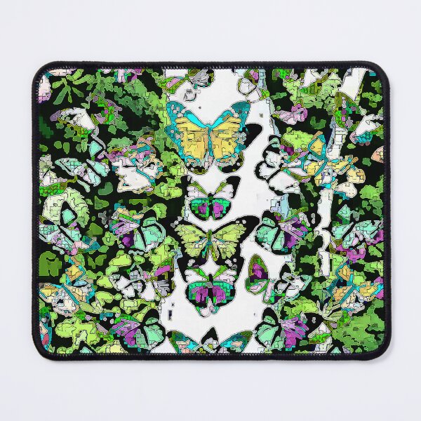 Item preview, River and Butterflies abstract Tileartwork designed and sold by tileartwork.