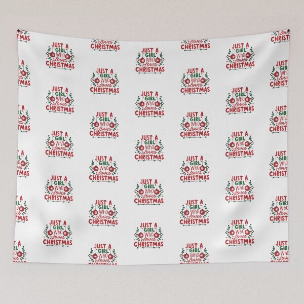Item preview, Just A Girl Who Loves Christmas designed and sold by Itsheartshop.