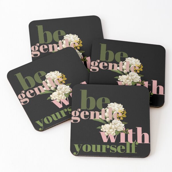 Item preview, Be gentle | floral typography designed and sold by SaltandSoot.