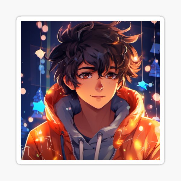 Christmas Anime Gamer Boy - Selection 10 Sticker